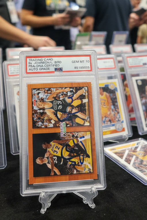 Magic Johnson & Larry Bird Dual Autograph PSA Gem Mt 10!