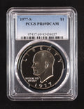 1977-S Eisenhower Silver $1 Dollar - Deep Cameo Proof (PCGS PR69DCAM)