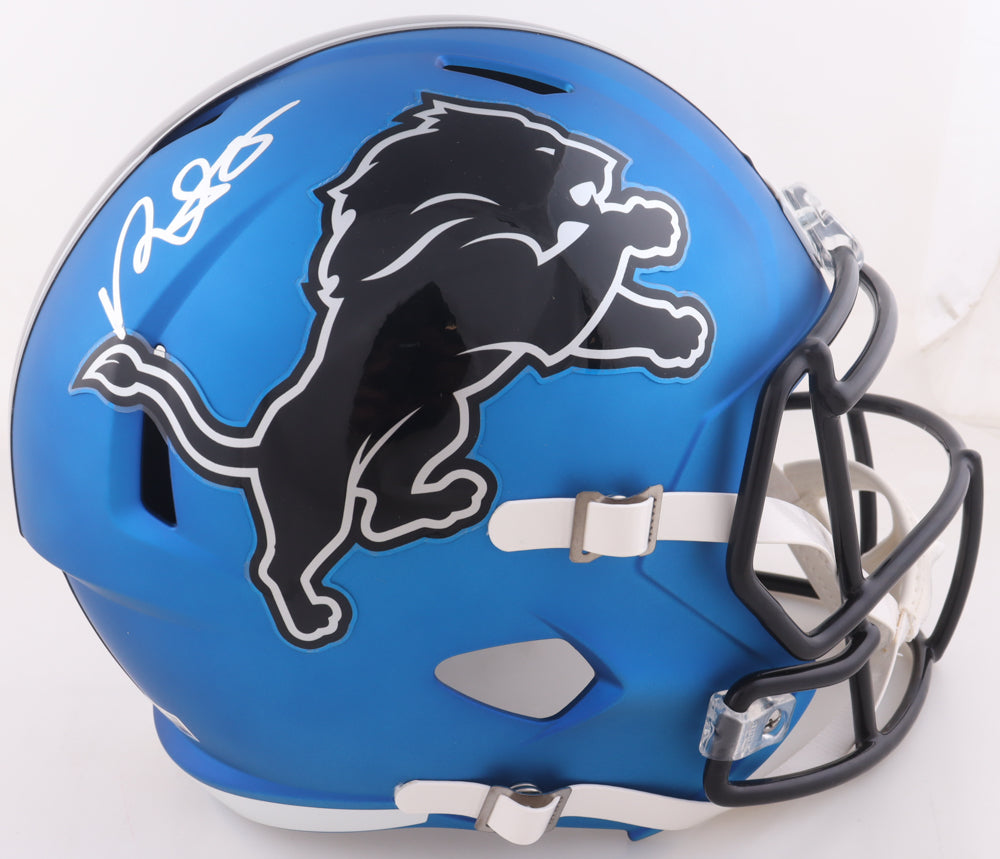 David Montgomery Signed Detroit Lions Full-Size Speed Helmet (Beckett)