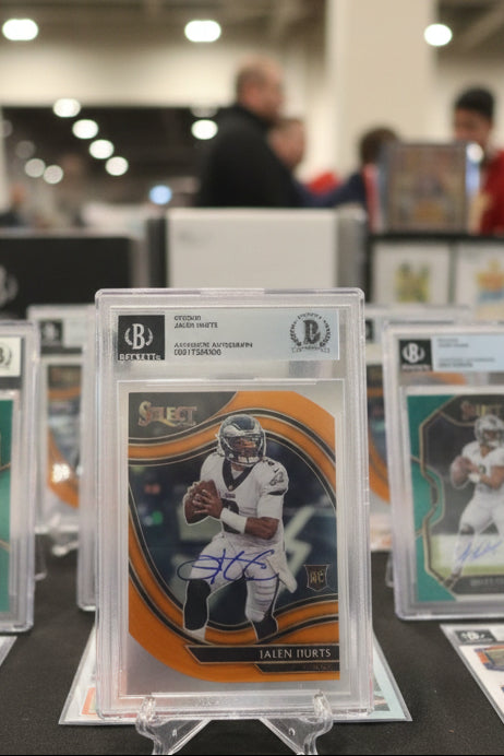 Jalen Hurts 2020 Panini Select Rookie and Autograph Card #350