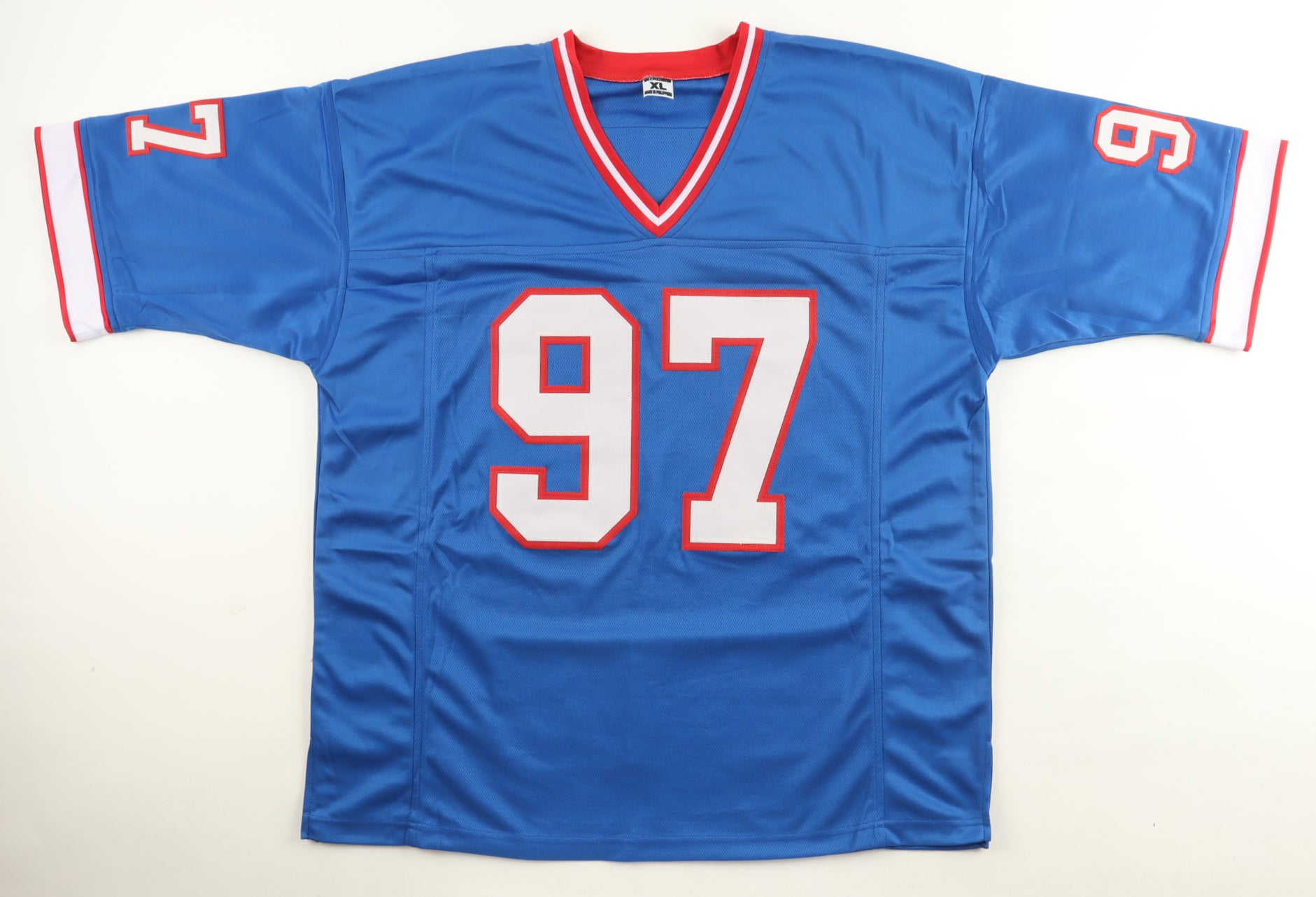 Cornelius Bennett Signed Career Highlight Stat Jersey (JSA)