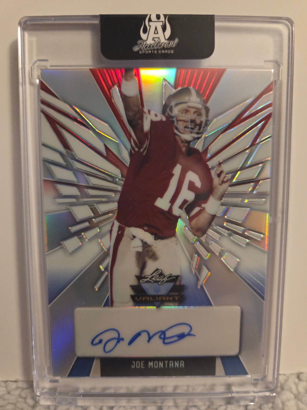 Joe Montana 2022 Leaf Valiant Autograph 7/7
