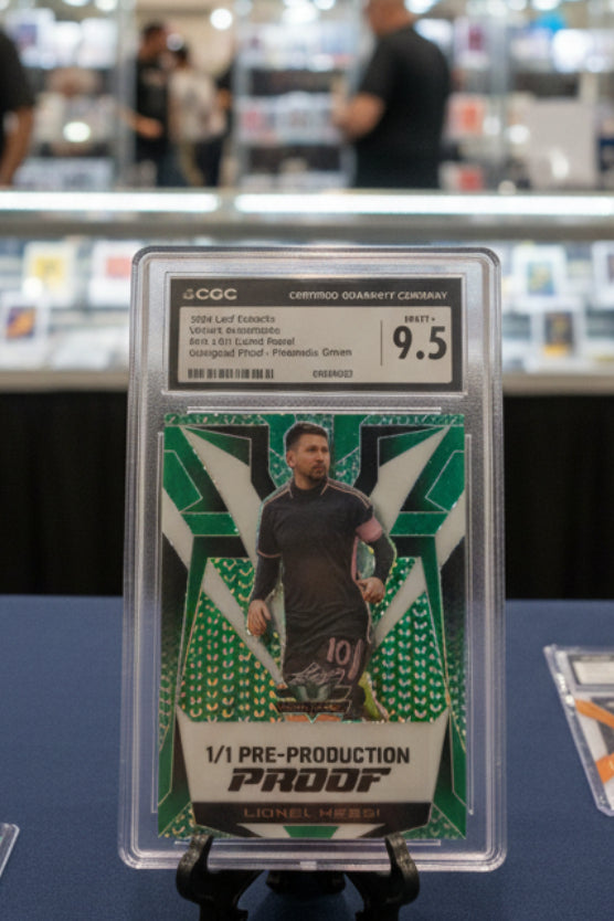 Lionel Messi 2024 Leaf Eclectic 1/1 Pre-Production Proof - Prismatic Green