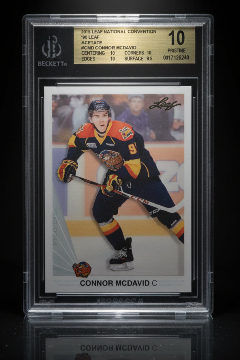Connor McDavid 2015 Leaf National Convention '90 Leaf Acetate