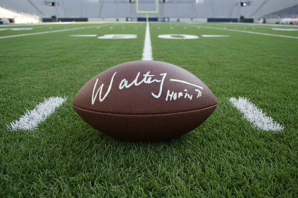 Walter Jones Autographed Full-Size Football (Schwartz)
