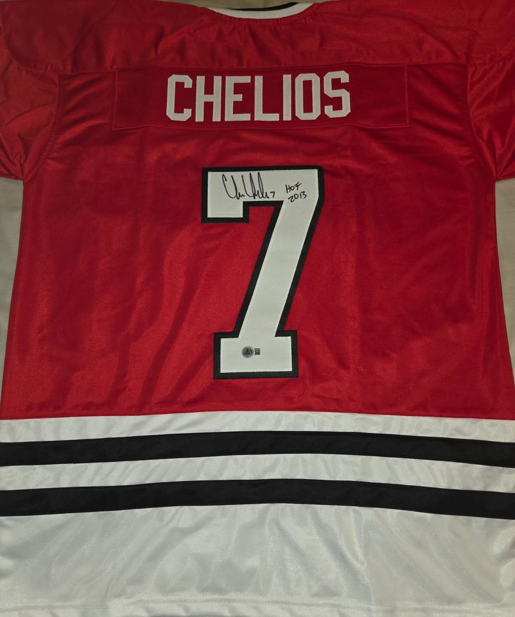 Chris Chelios Signed Jersey (Beckett)