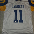 Jim Everett Signed rams Jersey beckett witnessed