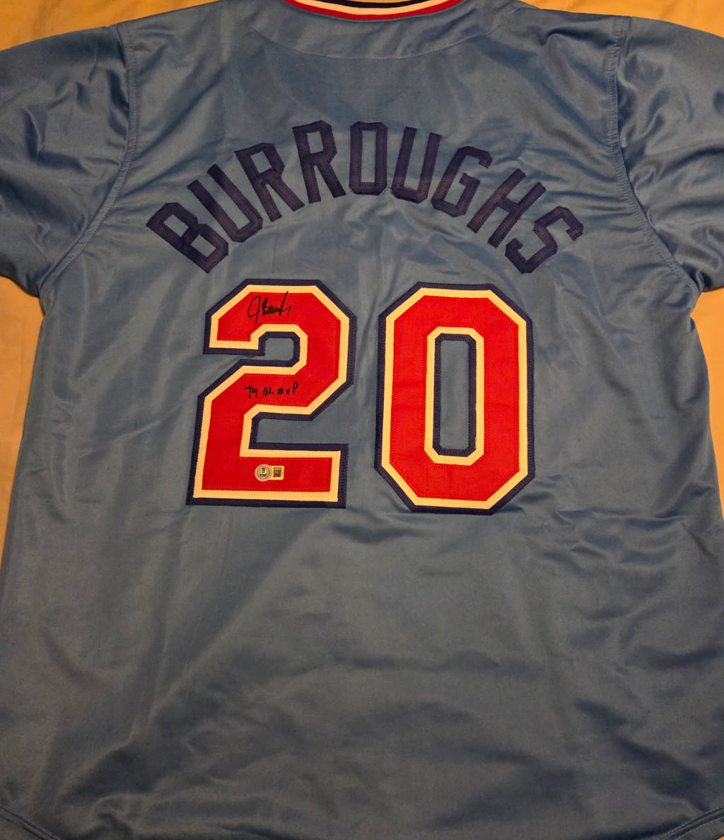 Jeff Burroughs Signed Jersey (Beckett)