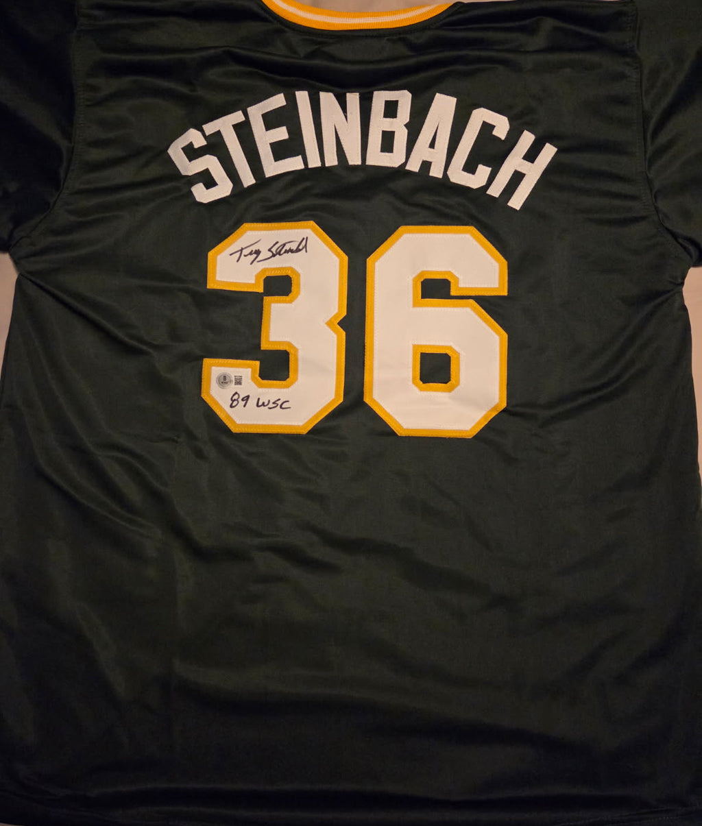 Terry Steinbach Signed Jersey