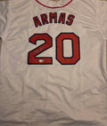 Tony Armas Signed Jersey (Beckett Witnessed)