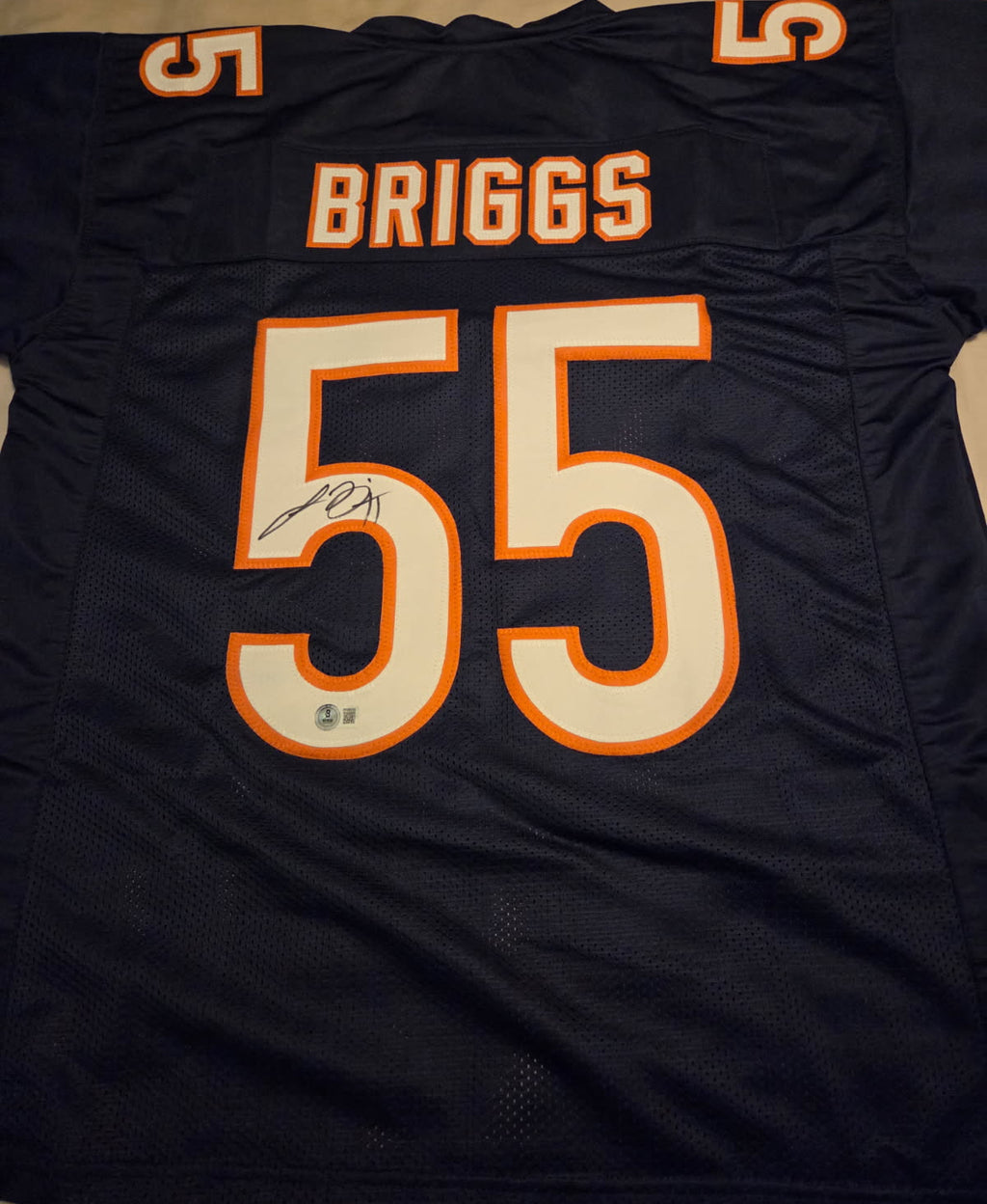 Lance Briggs Signed Jersey (Beckett Witnessed)