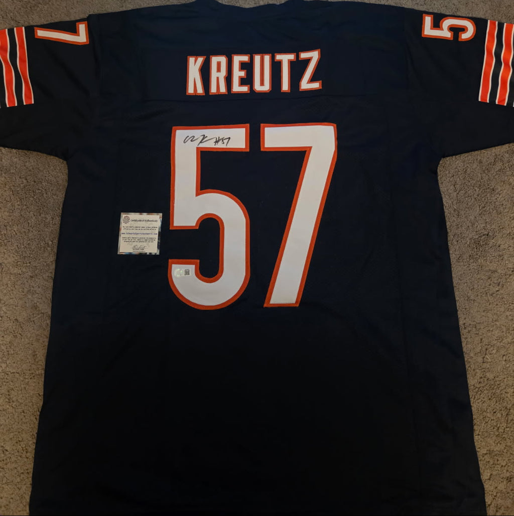 Olin Kreutz Signed Jersey (Schwartz)