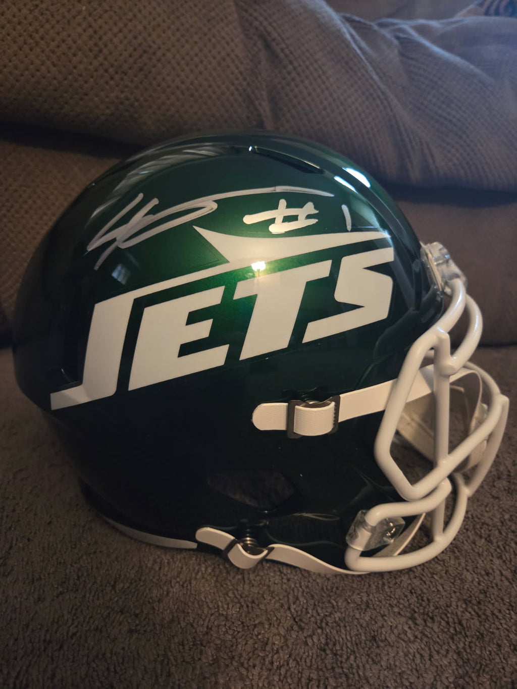 Ahmad "Sauce" Gardner Signed Jets Full-Size Speed Helmet (Fanatics)