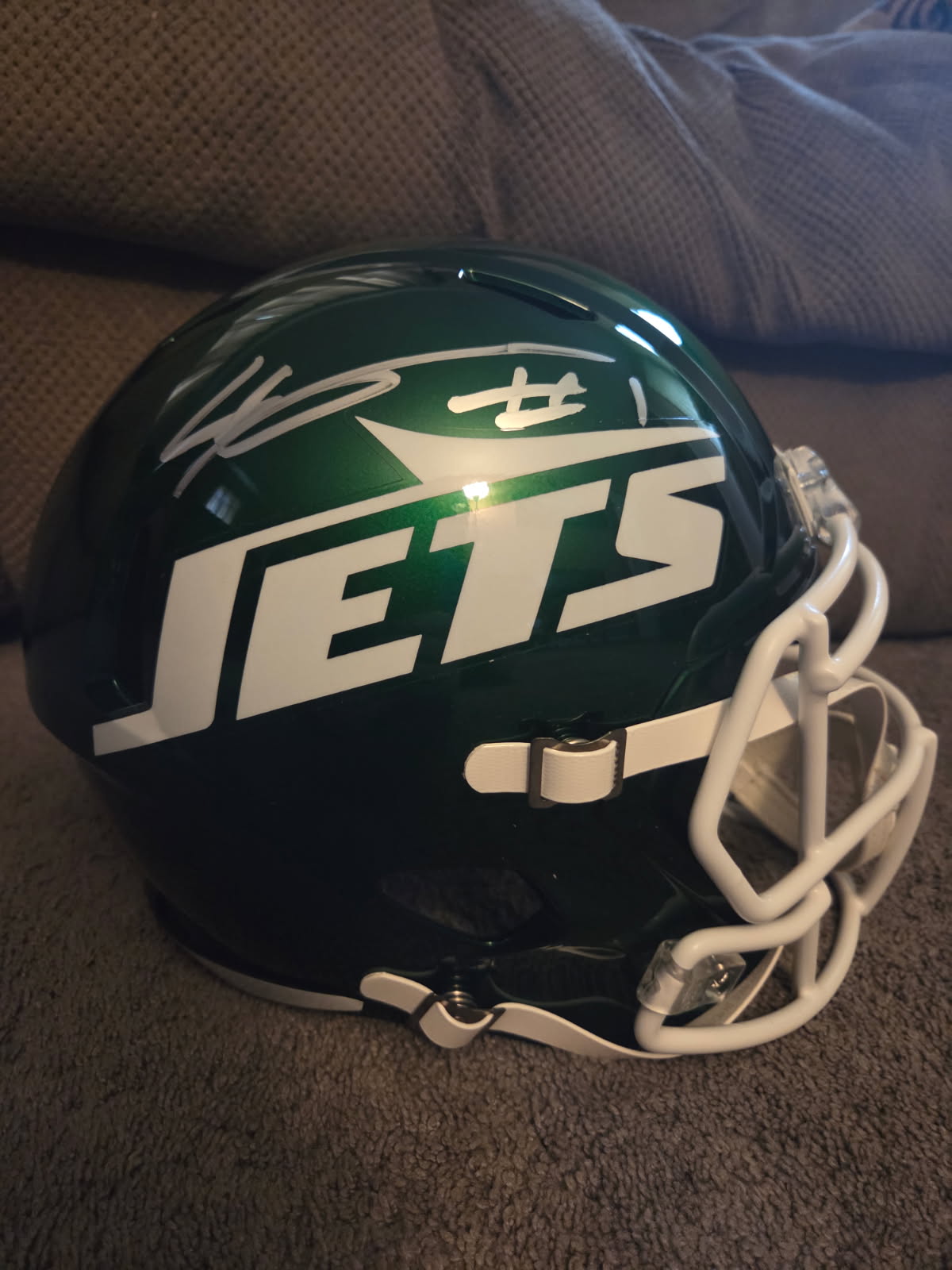 Ahmad "Sauce" Gardner Signed Jets Full-Size Speed Helmet (Fanatics)