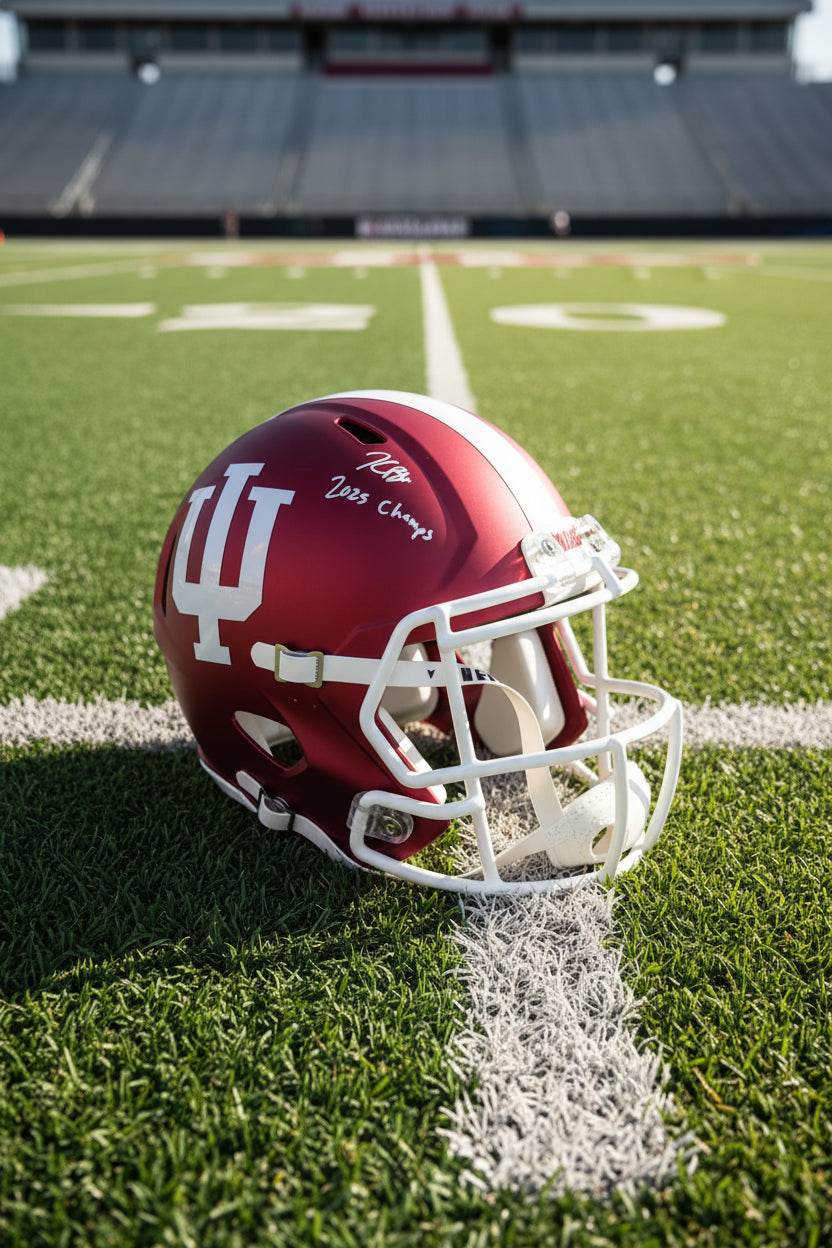 Kaelon Black Signed Indiana Hoosiers Full-Size Speed Helmet (Schwartz)