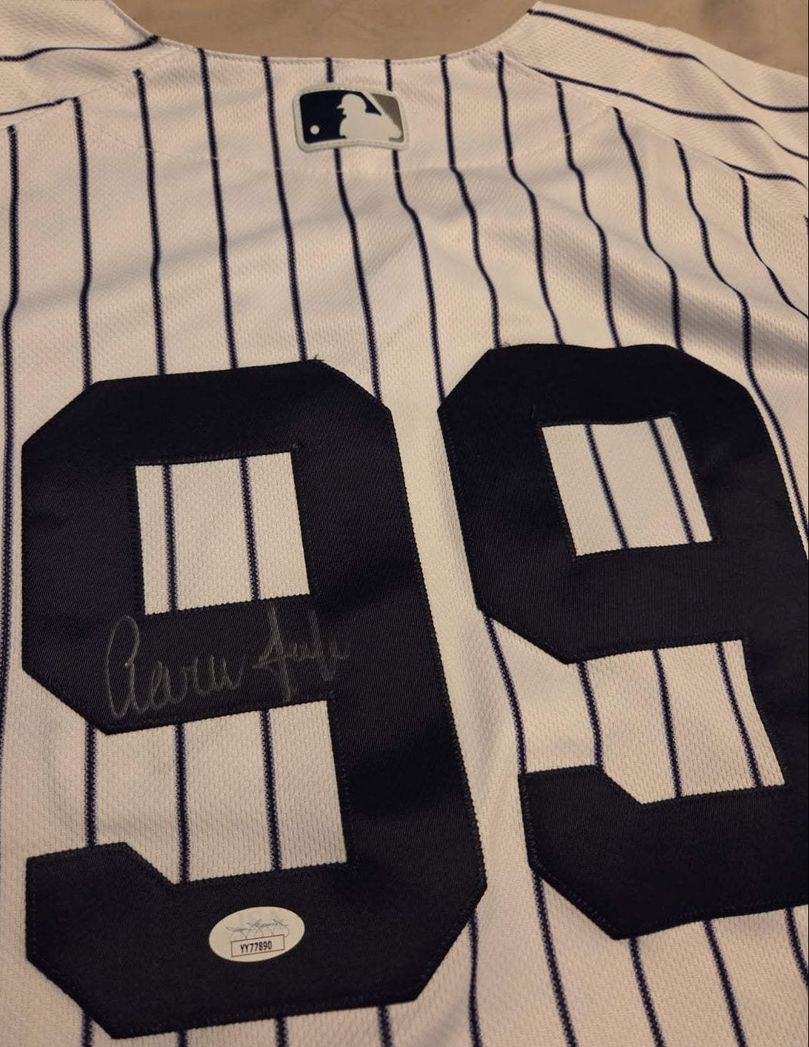 Aaron Judge Autographed Authentic New York Yankee Jersey (JSA)