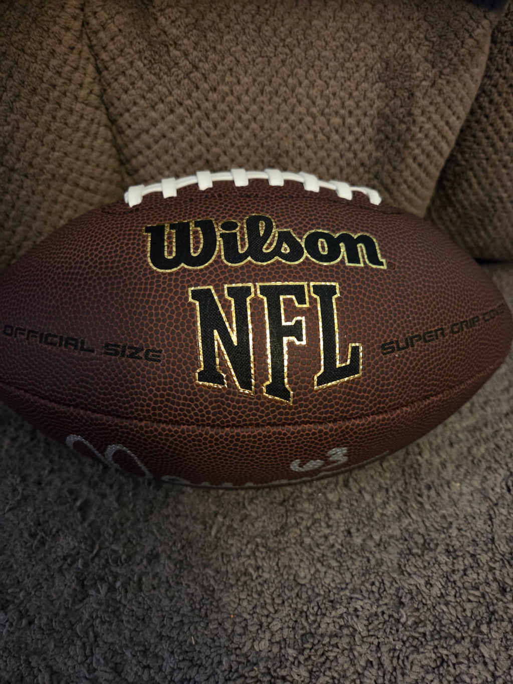 Dermontti Dawson Autographed Full-Size Football (Schwartz)