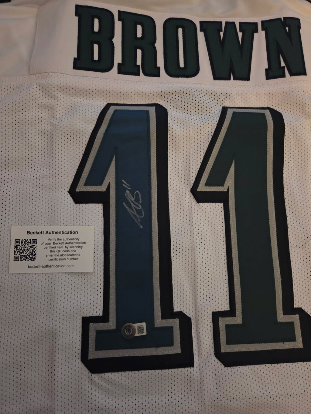 AJ Brown Signed Jersey (Beckett Witnessed)