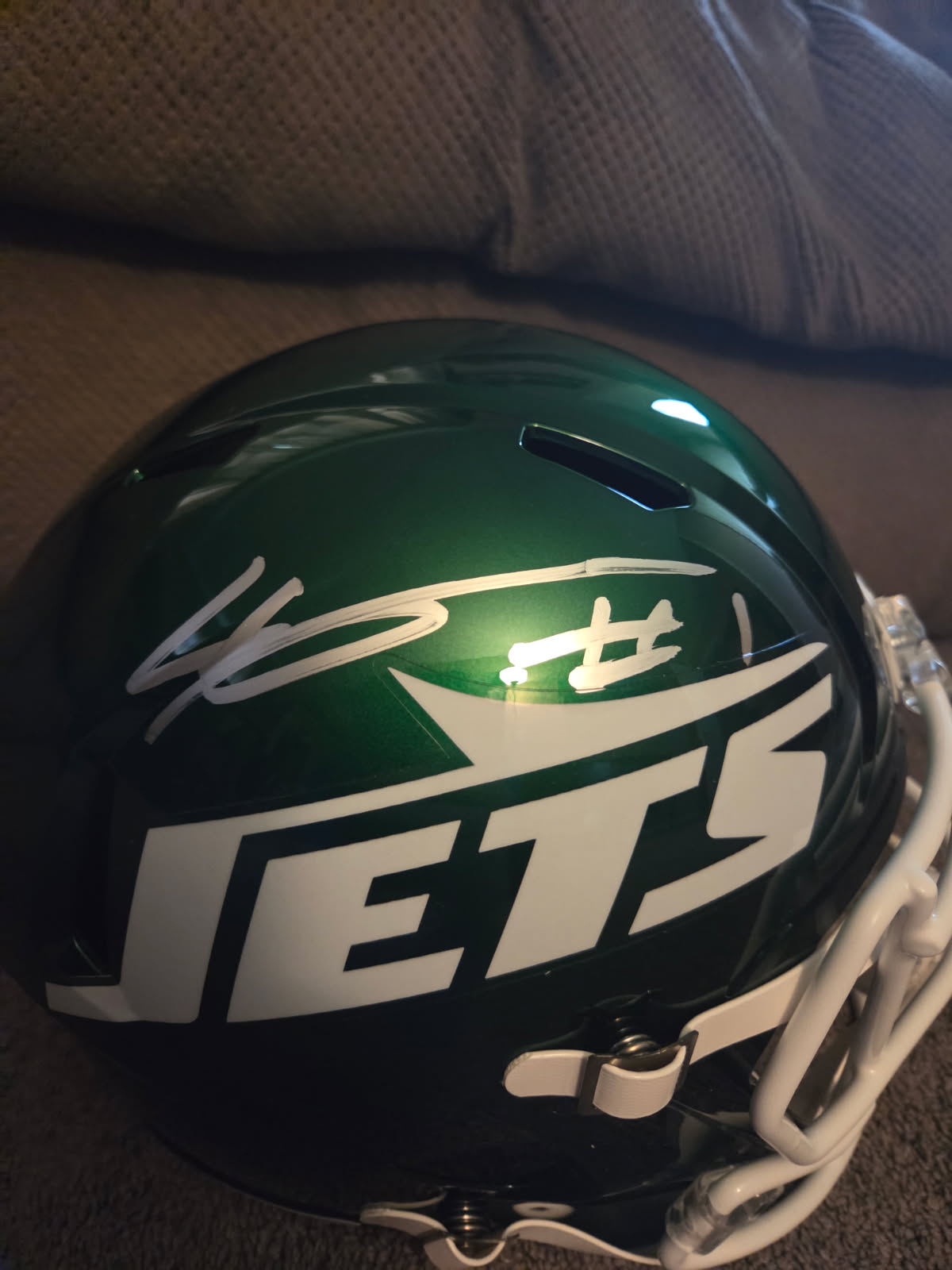 Ahmad "Sauce" Gardner Signed Jets Full-Size Speed Helmet (Fanatics)
