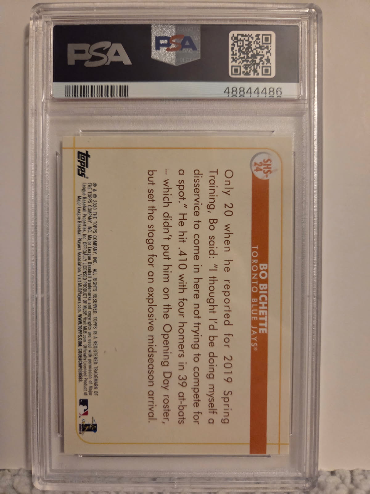 Bo Bichette 2020 Topps Opening Day Spring Has Sprung