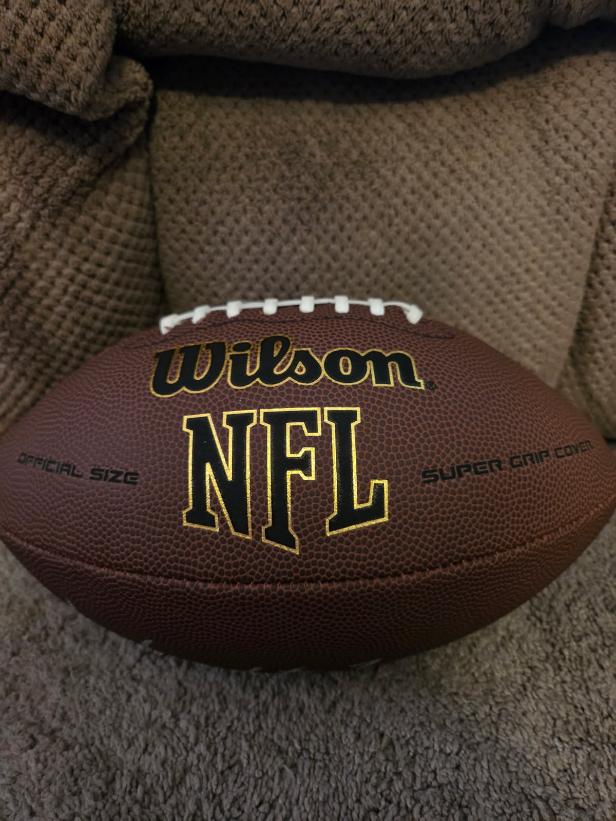 Walter Jones Autographed Full-Size Football (Schwartz)