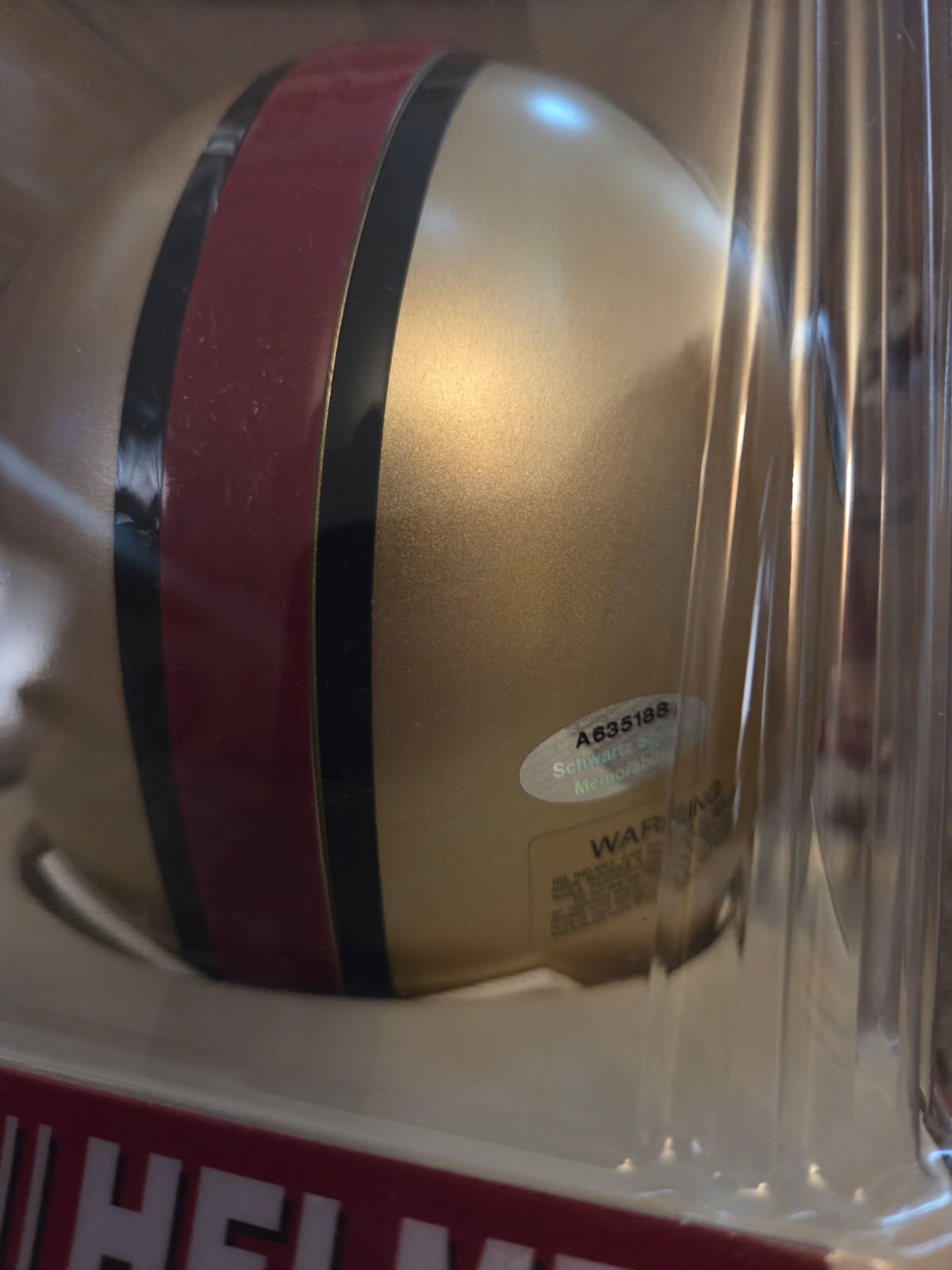 Garrison Hearst Autographed Mini Helmet (Schwartz)