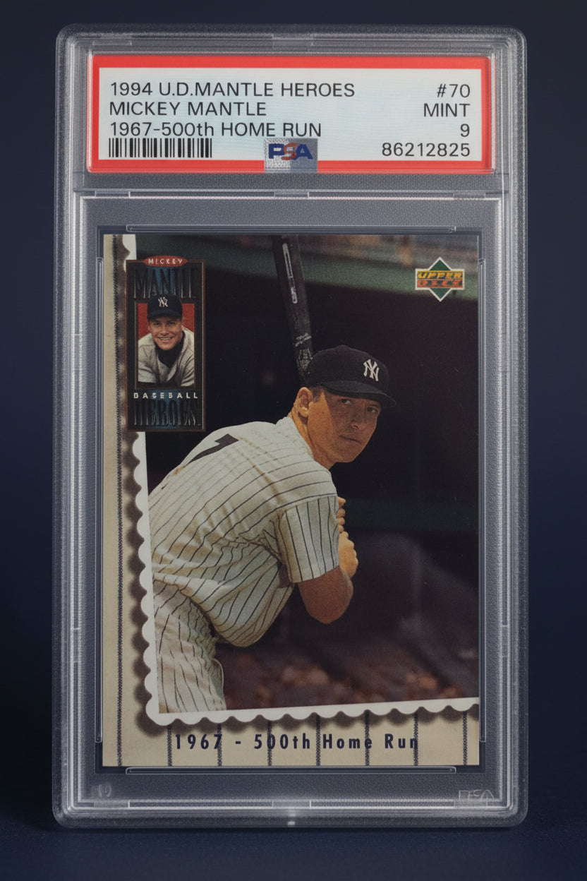 Mickey Mantle 1994 U.D. Mantle Heros 1967-500th Home Run
