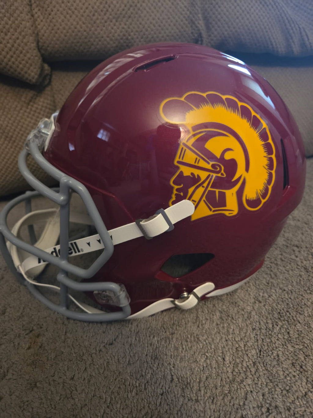 Anthony Munoz Signed USC Trojans Full-Size Speed Helmet (Schwartz)