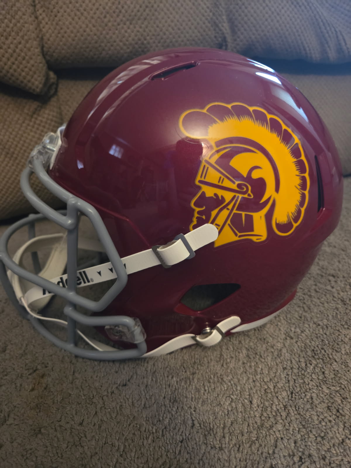 Anthony Munoz Signed USC Trojans Full-Size Speed Helmet (Schwartz)