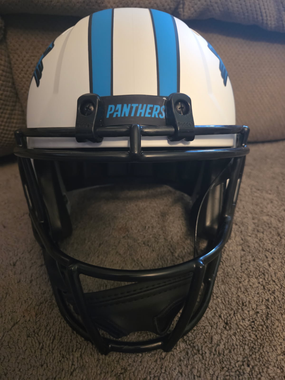 Muhsin Muhammad Signed Panthers Full-Size Speed Helmet (Schwartz)