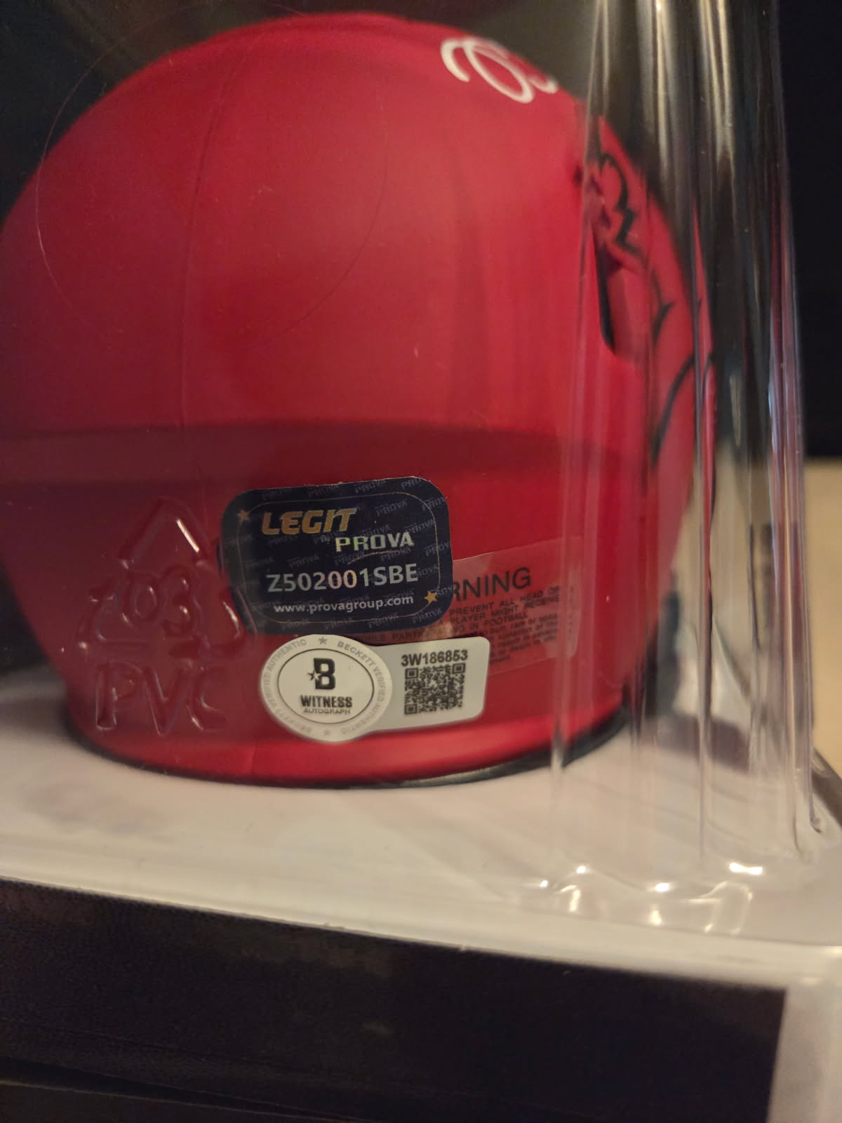 Mike Alstott Autographed Mini Helmet (Beckett)