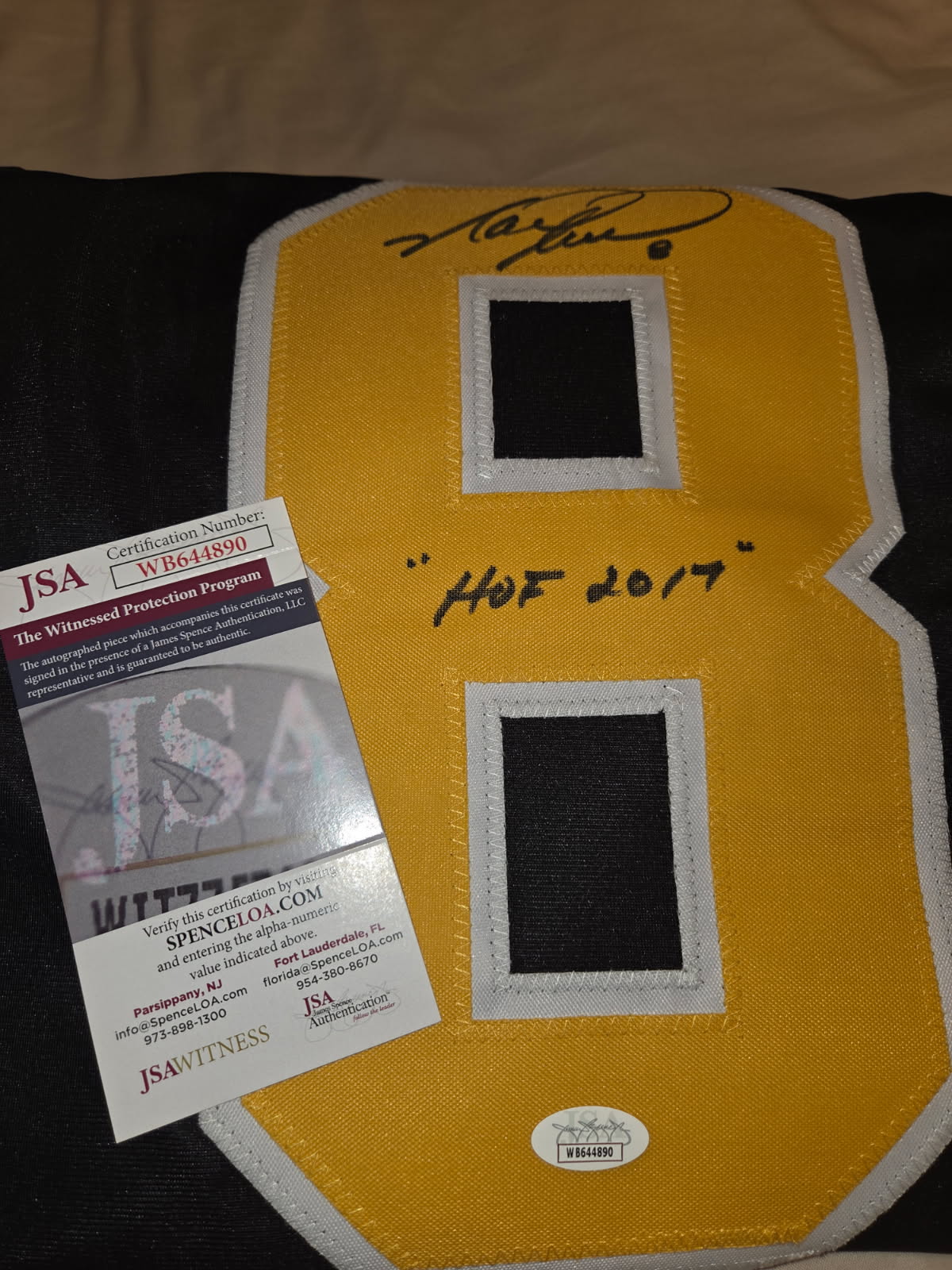Mark Recchi Autographed Jersey (JSA)