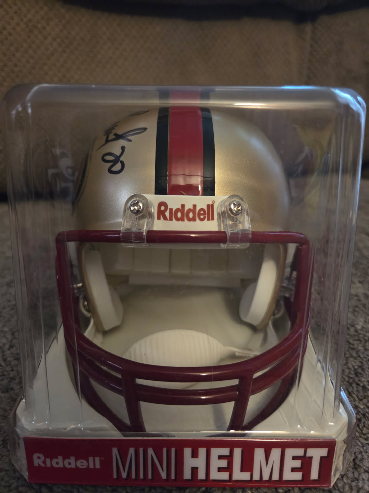 Garrison Hearst Autographed Mini Helmet (Schwartz)