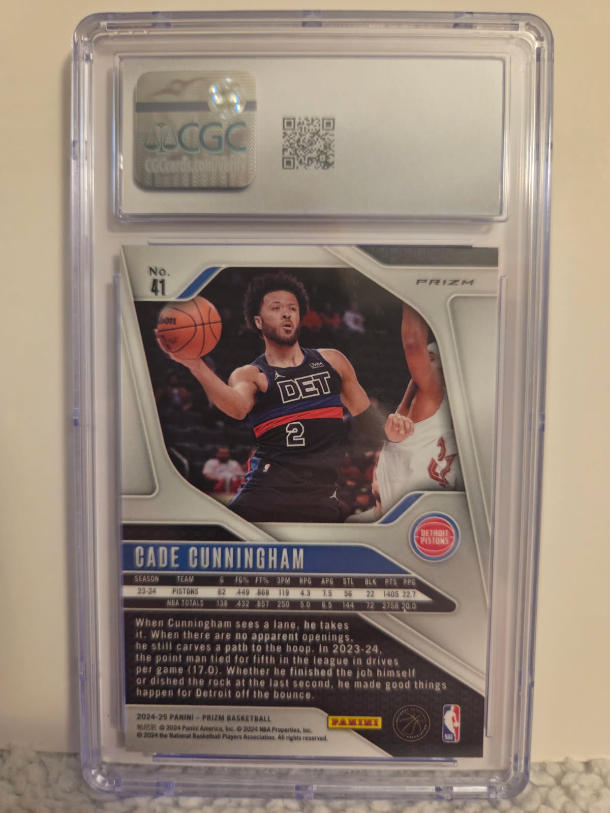 Cade Cunningham 2024-25 Panini Prizm Red Ice