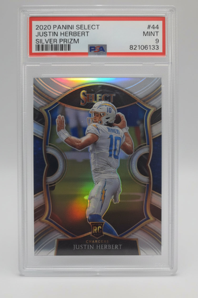Justin Herbert 2020 Panini Select Silver Prizm #44